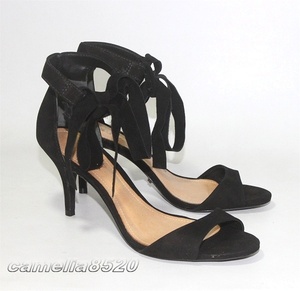 SCHUTZ シュッツ ヒール サンダル Rene 黒 ブラック スエード 7 サイズ 約24cm ブラジル製 美品 使用僅か Soft Tie Ankle Strap Sandal
