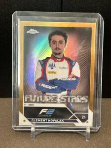 50枚限定 2023 Topps Chrome F1 Formula 1 Gold Refractor Clement Novalak