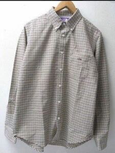 WS レディースS ノースフェイスパープルレーベル ナナミカ Cotton Polyester OX Check B.D Shirt NT3865N チェックシャツ THE NORTH FACE