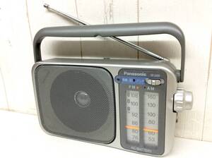 レトロ 【 Panasonic FM/AM RADIO RF-2400 】 パナソニック 220mm×60mm×125mm 中古品 実働品 難あり 当時物 昭和 平成