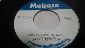 7inch org sweet love of mine jackie edwards 1978 ex reggae レゲエ roots ルーツラバーズ vintage ビンテージ lovers dub オリジナル盤