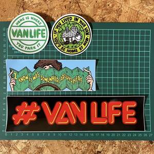 VAN LIFE ヴァン ライフ STICKER ステッカー シール 4枚 セット Foster Huntington vanlife