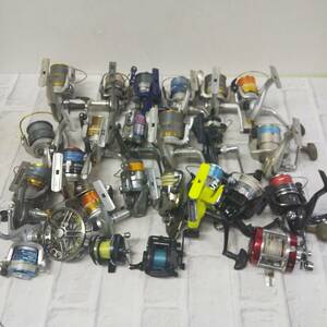 同梱不可☆【リールまとめて】25個セット 釣具 Daiwa GS-7 RYOBI GX200 RIDESHIP300 など 中古 ジャンク☆06-080S