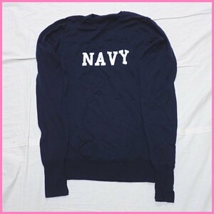 ★ユニフォームエクスペリメント × ジョンスメドレー 長袖ニット 1/メンズS相当/ネイビー/NAVYプリント/ウール100%&1961400028