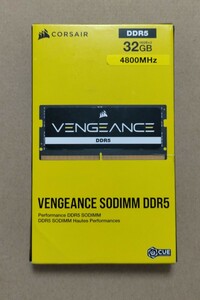 CORSAIR VENGEANCE DDR5 4800MHz ノートPC Sodimm　メモリー 16GB 2枚 計32GB