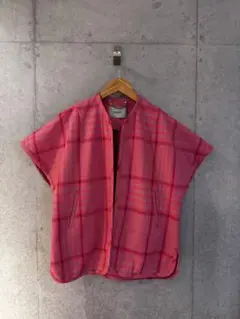 RACHEL COMEY ノースリーブ ピンクチェックジャケット