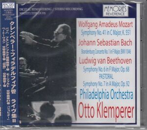 [2CD/Memories]ベートーヴェン:交響曲第7番イ長調Op.92他/O.クレンペラー&フィラデルフィア管弦楽団 1962.11.3他