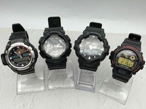 U435 1円～ 稼働/不動 カシオ CASIO ジーショック G-SHOCK デジタル アナデジ 腕時計 黒 ブラック メンズ まとめて 4点セット