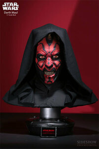 【玩具模型】SIDESHOW LIFE-SIZE BUST STAR WARS DARTH MAUL サイドショウスターウォーズダースモール樹脂模型コレクション1:1スケール R45