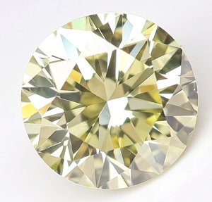 【１００円～】ＶＳ２！0.598ｃｔ 天然ダイヤ LIGHT YELLOW（ナチュラルカラー）VERY GOOD