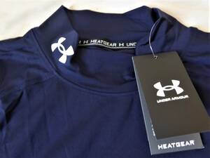 UNDER ARMOUR アンダーアーマー HEATGEAR ハイネック長袖コンプレッションシャツ　XXL　紺