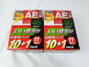TDK AE カセットテープ 未使用品 46分 22本 即決