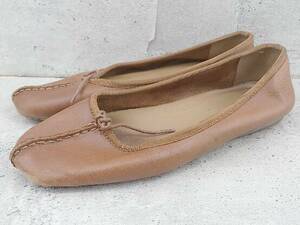 ◇ Clarks クラークス スリッポン シューズ UK6 1/2D US9M ブラウン レディース