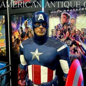 USA非売品　キャプテンアメリカ / アベンジャーズ　アメリカ映画館ディスプレイ　等身大フィギュア　身長188cm　ロサンゼルス直輸入