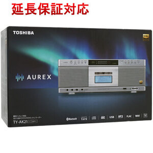 TOSHIBA SD/USB/CDラジオカセットレコーダー AUREX TY-AK21(S) シルバー [管理:1100052592]