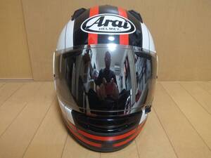 中古 Arai アライ アストラルＸ スティント ASTRAL-X STINT 赤 サイズL(59・60cm) フルフェイス ヘルメット シルバーミラーシールド交換