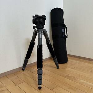 ジッツオ GITZO GT5541LS システマスティック三脚 & マンフロット Manfrotto 519 雲台 中古品 現状品