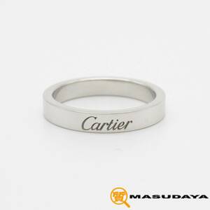 ◆◇【美品】Cartier カルティエ エングレーブド リング Pt950◇◆