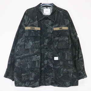 WTAPS ダブルタップス 19AW JUNGLE LS/SHIRT.COTTON.RIPSTOP.CAMO 192WVDT-SHM01S ジャングル シャツ リップストップ カモ サイズ04(XL)