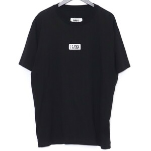 MM6 MAISON MARGIELA ナンバーズモチーフパッチクルーネックTシャツ M ブラック S52GC0275 S24312 エムエムシックスメゾンマルジェラ 半袖