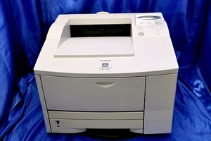 ★印刷OK枚★ CANON/キヤノン A4モノクロレーザープリンター ◆LBP-1310/LANカード装着/両面印刷対応◆　在1033Y