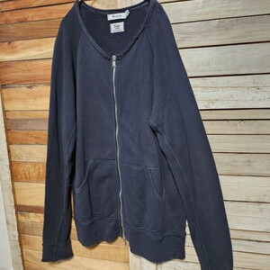 Rags McGREGOR × nonnative ラグスマックレガー×ノンネイティブ ジップアップ スウェット 加工 ブラック 黒 L