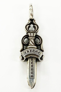 クロムハーツ CHROME HEARTS DOUBLE DAGGER ダブル ダガー ペンダント トップ シルバー 925 【ブランド古着ベクトル】☆AA★ ▲ 240908 メ