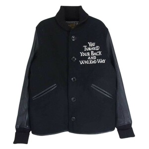 HYSTERIC GLAMOUR ヒステリックグラマー 16AW 0163AB07 WALKED WAY ラムレザー 裏ボア スタジャン スタジアム ジャケット ブルゾん【中古】