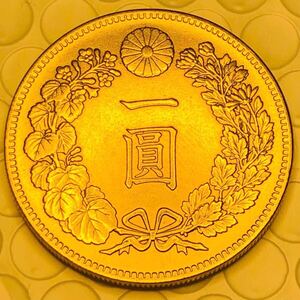 金貨 一圓金貨　大正3年　菊の御紋　大日本　美品　旭日 コレクション 骨董品　蔵品　古銭 新20円金貨　