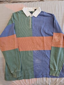 OLD GAP オールドギャップ　ラガーシャツ　サイズXL　ヴィンテージ 古着　vintage rugby shirt 