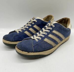 【27cm】1970s Vintage adidas Jabbar Suede 1970年代 ヴィンテージ アディダス ジャバースエード フランス製 箱無し ブルー 6095