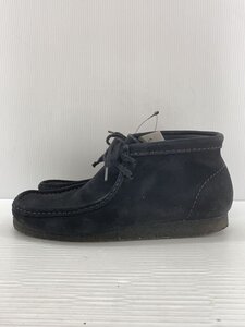 Clarks◆ワラビー/ブーツ/26cm/BLK/スウェード