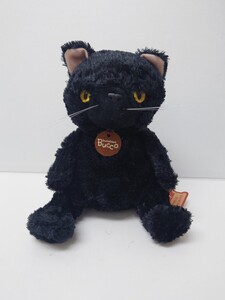 新品未使用　猫柄　猫雑貨　猫グッズ　ブサかわぶっこ きじ丸　黒猫　ぬいぐるみ　ねこ　ネコ　キャット　cat 