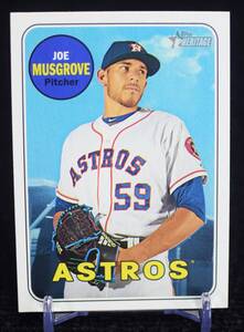 2018 Topps Heritage SP Joe Musgrove Houston Astros MLB カード