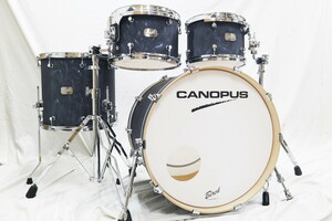 USED CANOPUS Birchシリーズ 22x18BD,12x8.5TT,13x9TT,16x15FT Black Satinカバリング