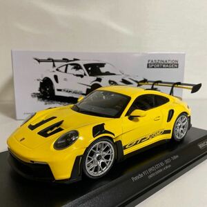 ★ミニチャンプス／MINICHAMPS：1/18 ★ポルシェ 911 (992)GT3 RS／PORSCHE 911 (992) GT3 RS 2023 (Yellow) ★300台限定品／未展示モデル