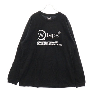 WTAPS ダブルタップス LONG SLEEVE GPS TEE ロングスリーブ ジーピーエス 長袖Tシャツ カットソー ブラック 152ATDT-LT01S