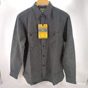 【美品】 Buzz Rickson’s バズリクソンズ メンズ グレー 長袖シャツ BR26082 SIZE M ◆3104/磐田店