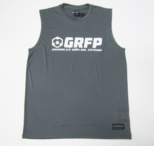 グランデ grande GRFP.ストレッチノースリーブシャツ フットサルノースリーブ・タンクT グレー×ホワイト L