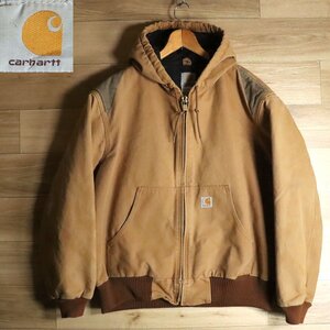 Z2Y/Y5.3-1　アメリカ古着　Carhartt　カーハート　アクティブジャケット　ダックジャケット　ワークジャケット　ダック地　メンズ　L