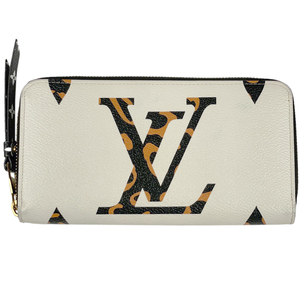 ルイ・ヴィトン Louis Vuitton ジッピー ウォレット モノグラムジャングル 長財布 モノグラムジャイアント イヴォワール M44745 中古