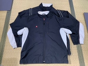 着用感大】lecoqsportif/ルコック ゴルフ 長袖 半袖ライナー２枚セット ジップブルゾン 2way サイズL