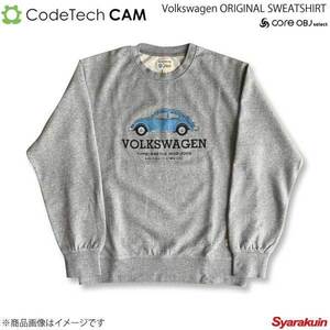 Codetech コードテック Volkswagen ORIGINAL SWEATSHIRT TYPE1 BEETLE Mグレー Lサイズ CO-KVW-3351MG