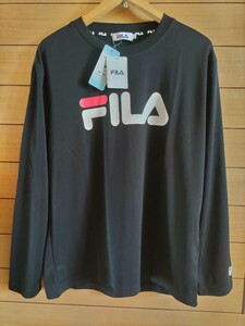 FILA フィラ　メンズ　長袖 Tシャツ サイズ　L ブラック