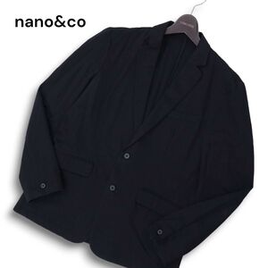 nano&co ナノユニバース 通年 2B テーラード ジャケット Sz.L　メンズ ネイビー　C4T07443_8#O