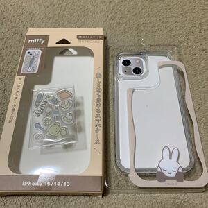 609t1211☆ iPhone15.14.13ミッフィー ショーケース 推し活 ケース カバー ソフトケース クリアケース