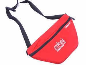 Manhattan Portage マンハッタンポーテージ ロゴ ボディ バッグ 赤 ■■ ☆ egb2 レディース