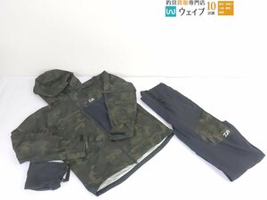 ダイワ DR-3021 レインマックス デタッチャブルレインスーツ グリーンカモ 2XL 上下セット