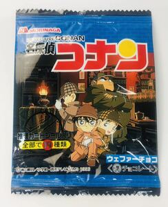 【空袋・珍品】名探偵コナン MORINAGA ウェファーチョコ 推理カードシール 森永 参考資料 当時物 DETECTIVE CONAN 99年当時もの