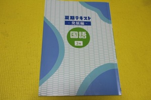 早稲田アカデミー　夏期テキスト　発展編　高校受験　　国語　中学3年　中学　塾テキスト